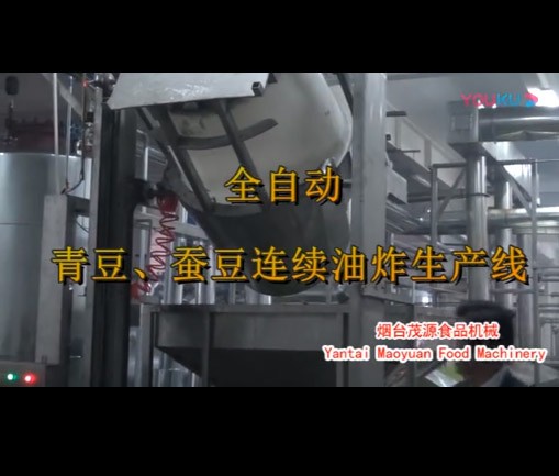 全自（zì）動青（qīng）豆油炸生產線（北京現場）