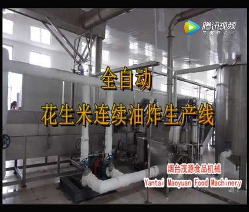 全自（zì）動花生米（mǐ）油炸生產線（xiàn）（日照現場）